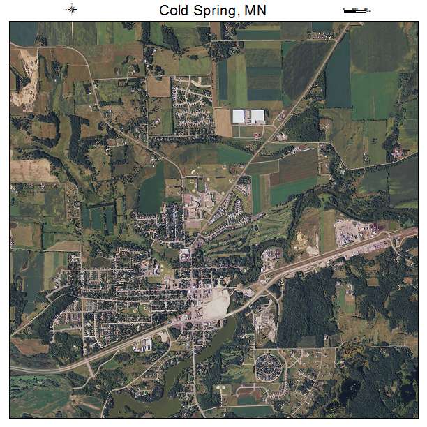 Cold Spring, MN air photo map
