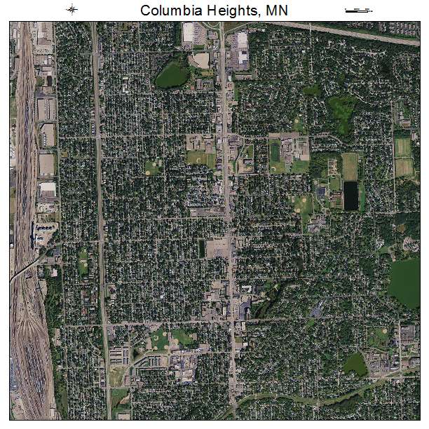 Columbia Heights, MN air photo map