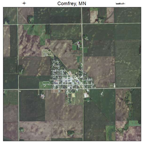 Comfrey, MN air photo map