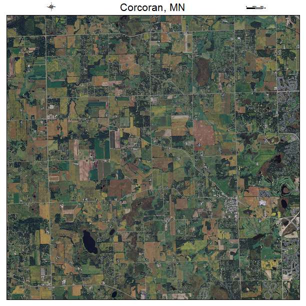 Corcoran, MN air photo map