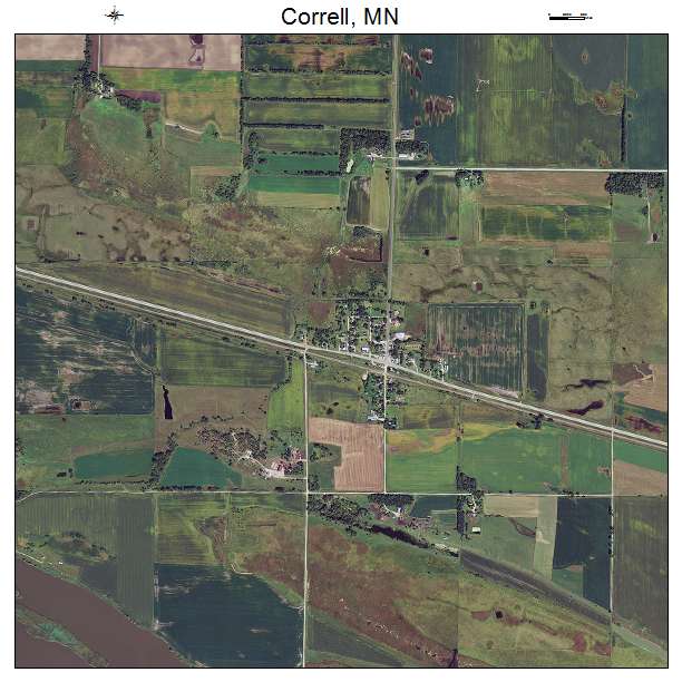 Correll, MN air photo map