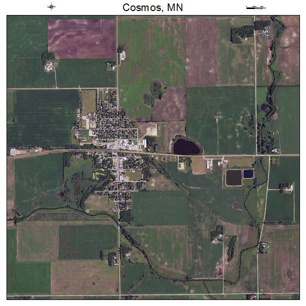 Cosmos, MN air photo map