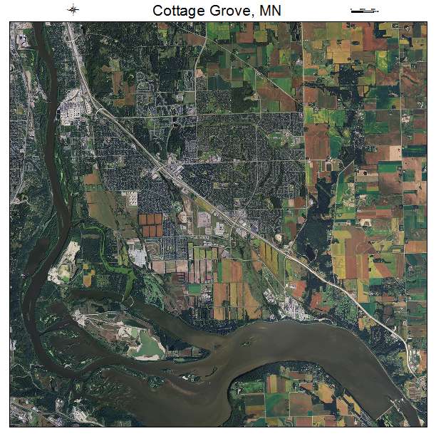Cottage Grove, MN air photo map