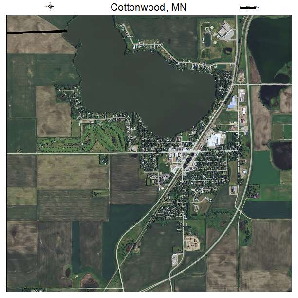 Cottonwood, MN air photo map