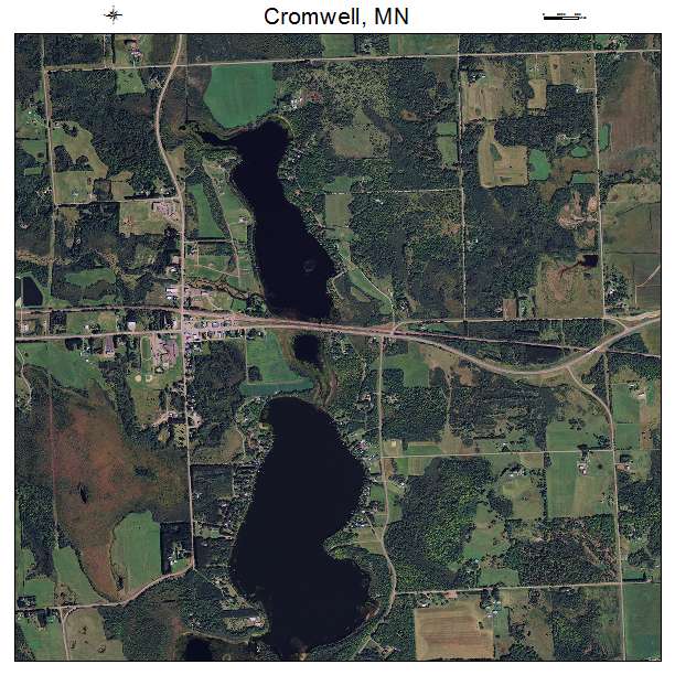 Cromwell, MN air photo map