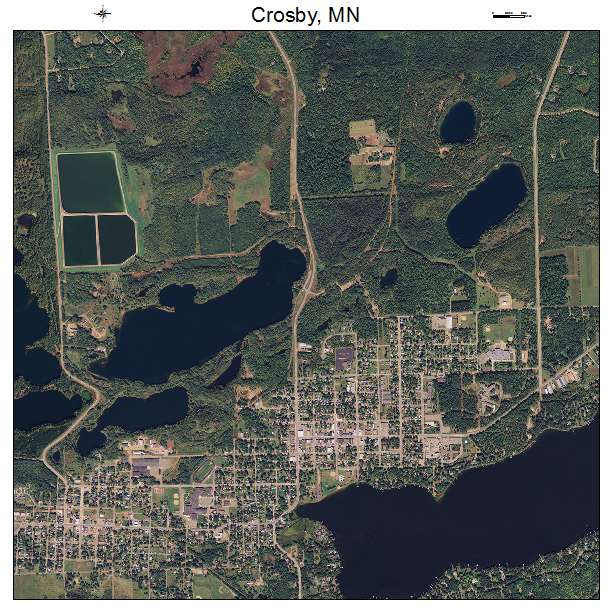 Crosby, MN air photo map