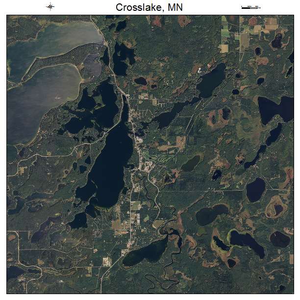 Crosslake, MN air photo map
