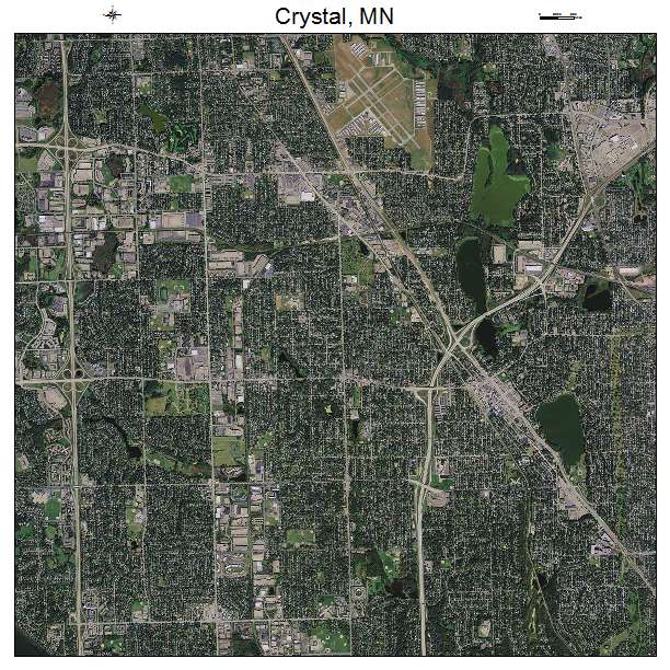 Crystal, MN air photo map