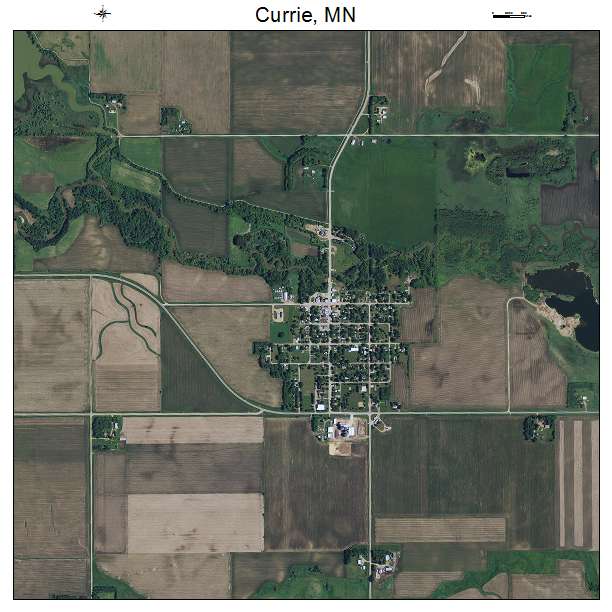 Currie, MN air photo map