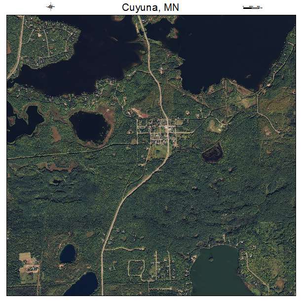 Cuyuna, MN air photo map