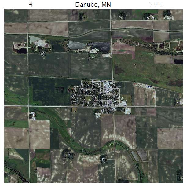 Danube, MN air photo map