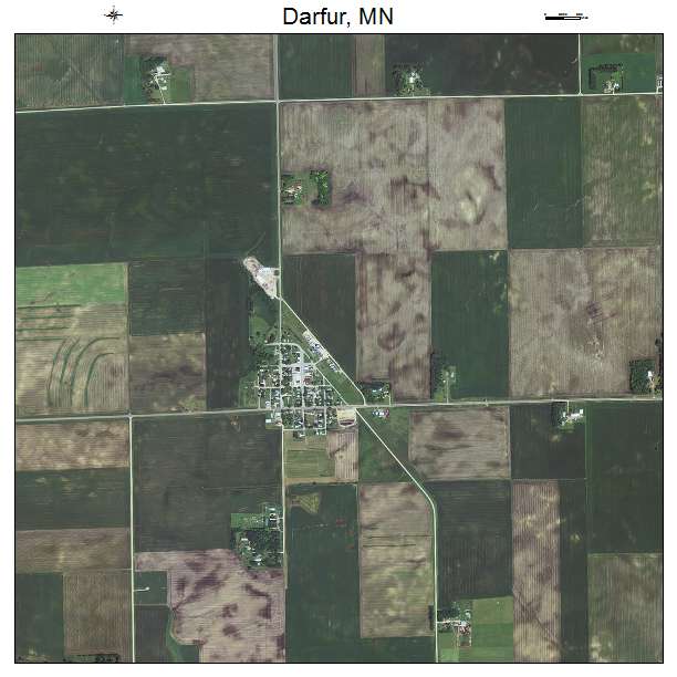 Darfur, MN air photo map