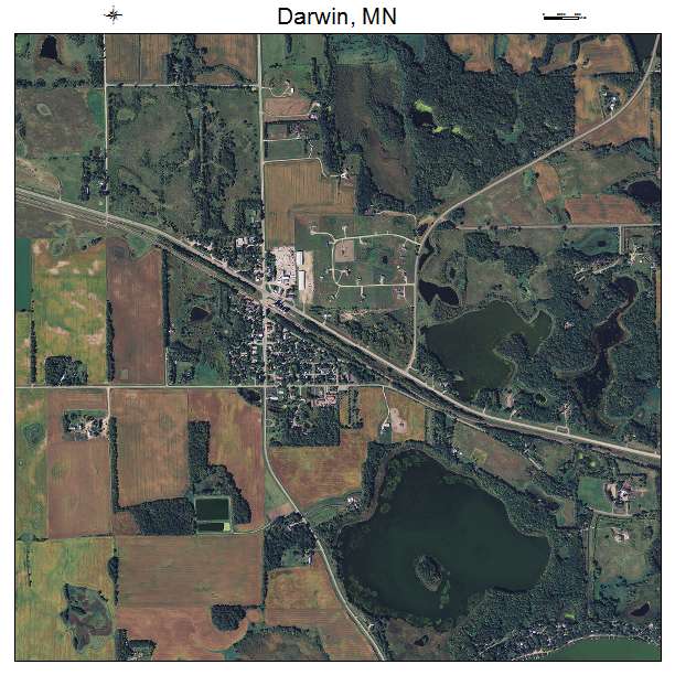 Darwin, MN air photo map