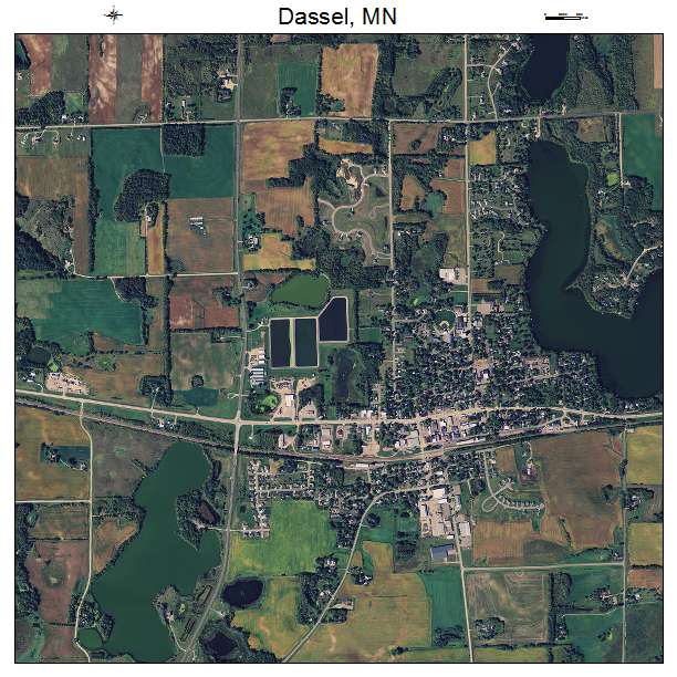 Dassel, MN air photo map