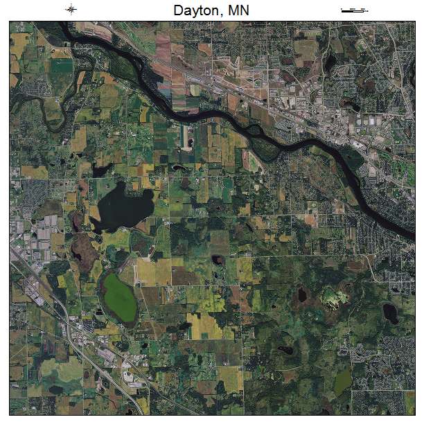 Dayton, MN air photo map