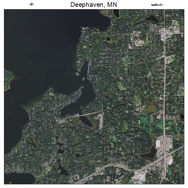 Deephaven, MN air photo map