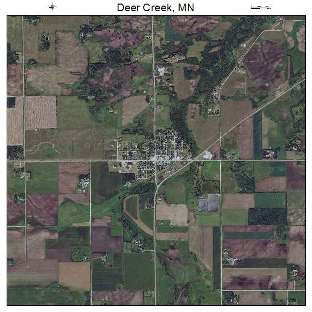 Deer Creek, MN air photo map
