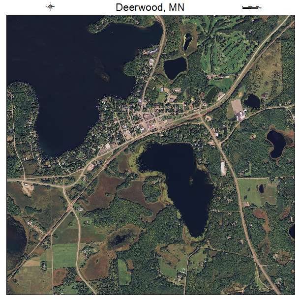 Deerwood, MN air photo map