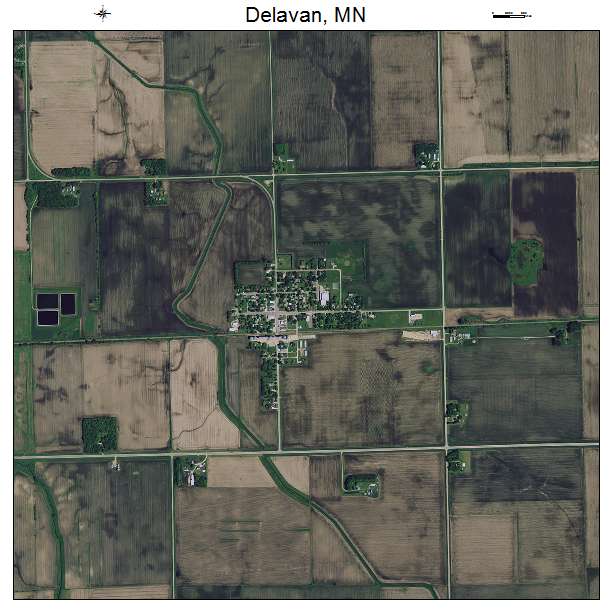 Delavan, MN air photo map