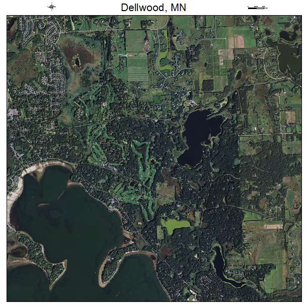 Dellwood, MN air photo map