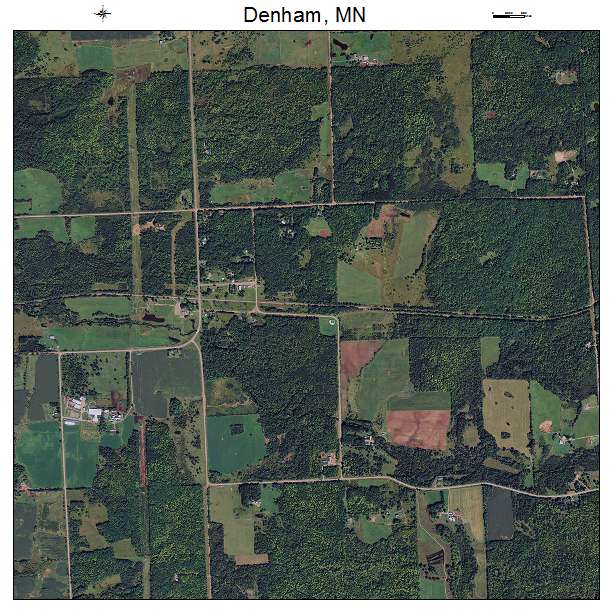 Denham, MN air photo map