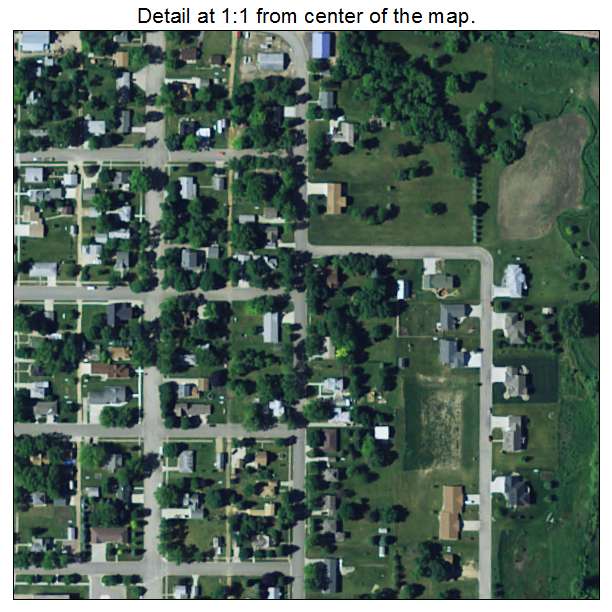 Adrian, Minnesota aerial imagery detail