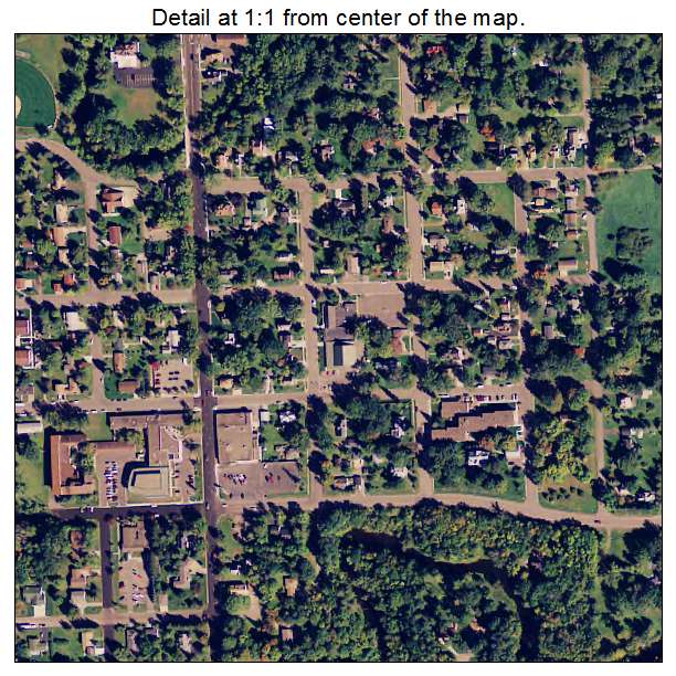 Aitkin, Minnesota aerial imagery detail