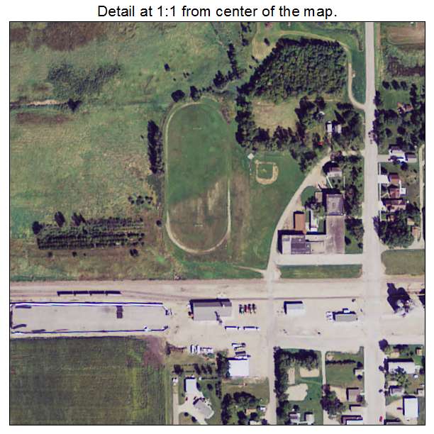Alberta, Minnesota aerial imagery detail