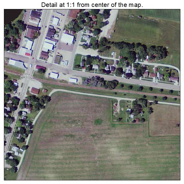 Alden, Minnesota aerial imagery detail