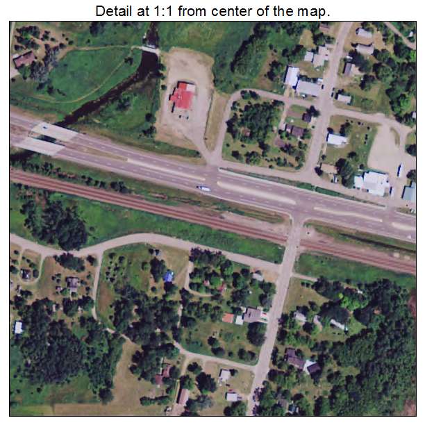 Aldrich, Minnesota aerial imagery detail
