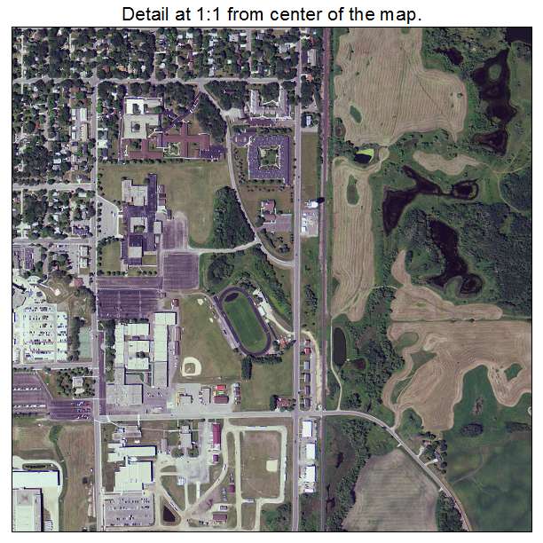 Alexandria, Minnesota aerial imagery detail