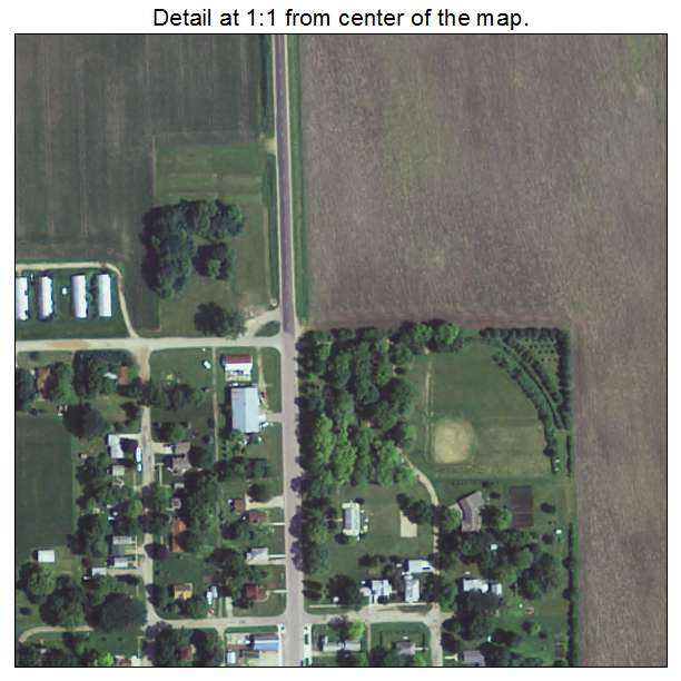 Alpha, Minnesota aerial imagery detail