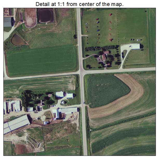 Altura, Minnesota aerial imagery detail