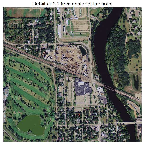 Anoka, Minnesota aerial imagery detail