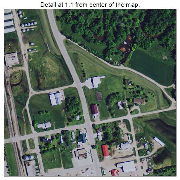 Argyle, Minnesota aerial imagery detail