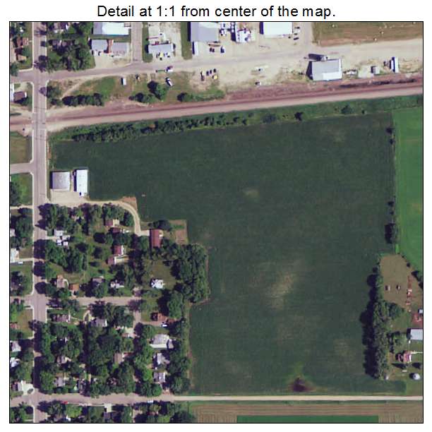 Atwater, Minnesota aerial imagery detail