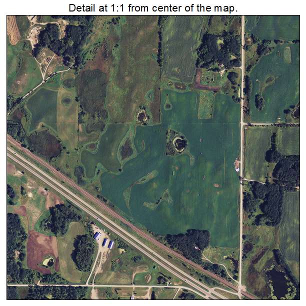Audubon, Minnesota aerial imagery detail