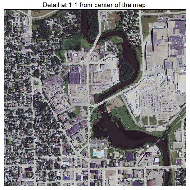 Austin, Minnesota aerial imagery detail