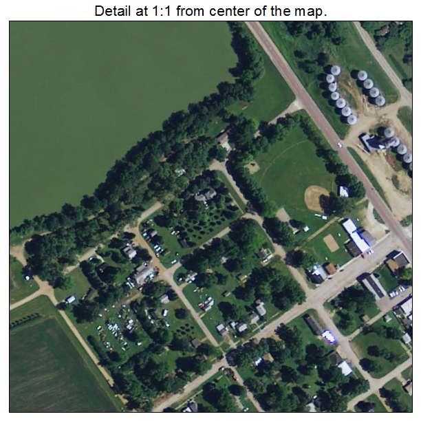 Avoca, Minnesota aerial imagery detail