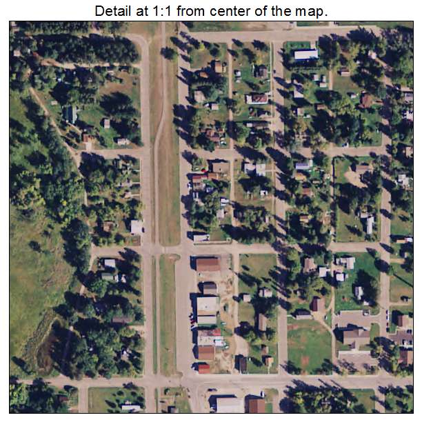 Backus, Minnesota aerial imagery detail