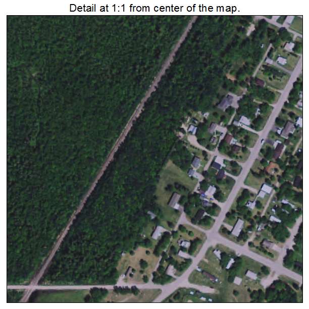 Badger, Minnesota aerial imagery detail