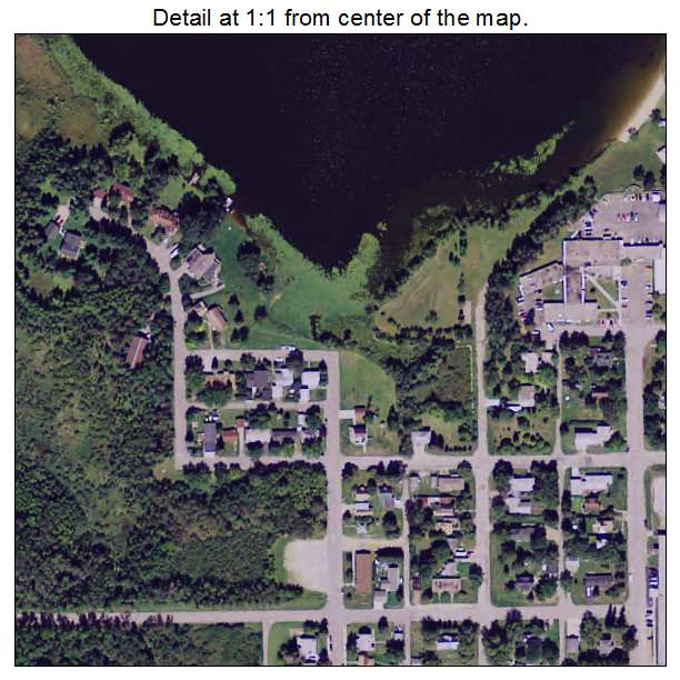 Bagley, Minnesota aerial imagery detail
