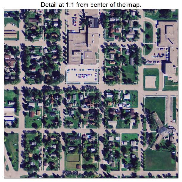 Barnesville, Minnesota aerial imagery detail