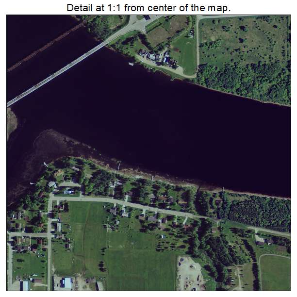 Baudette, Minnesota aerial imagery detail