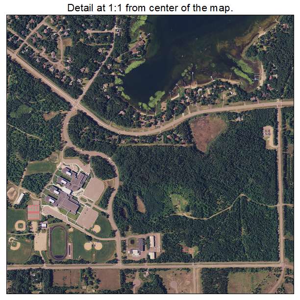 Baxter, Minnesota aerial imagery detail