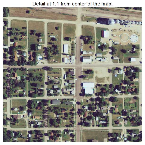 Beardsley, Minnesota aerial imagery detail