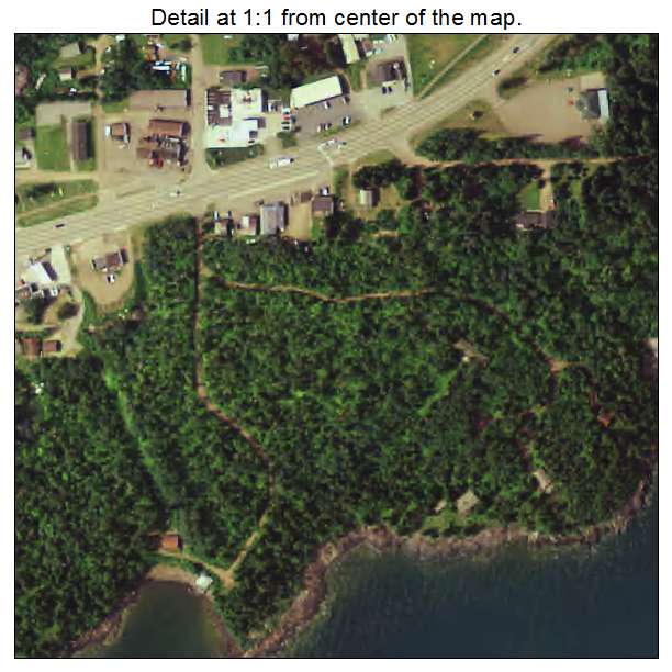 Beaver Bay, Minnesota aerial imagery detail