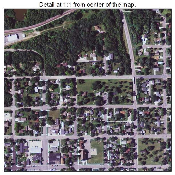 Belle Plaine, Minnesota aerial imagery detail