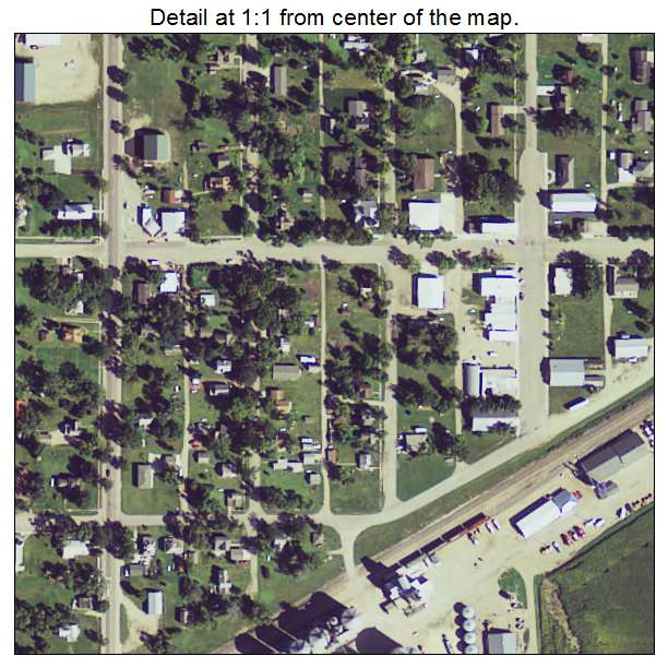 Bellingham, Minnesota aerial imagery detail