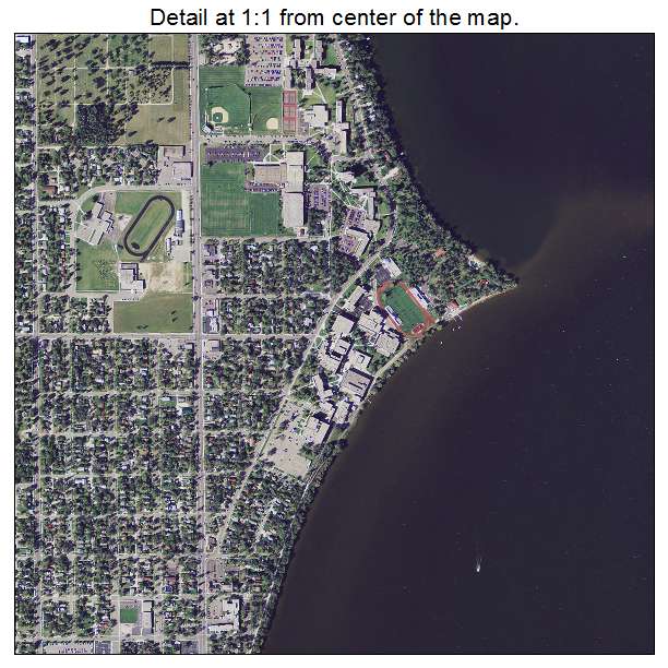 Bemidji, Minnesota aerial imagery detail
